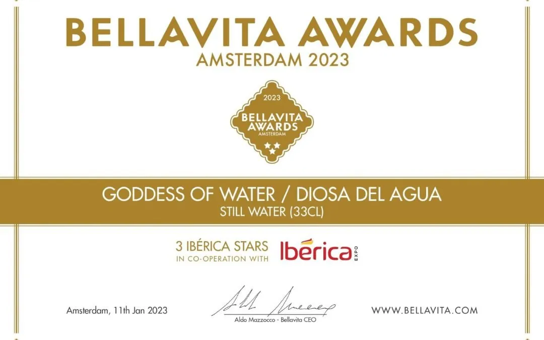 The Water Goddess receives the Bellavita 2023 award! ⭐ ⭐ ⭐